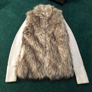 Express Faux Fur Zip-up Jacket
